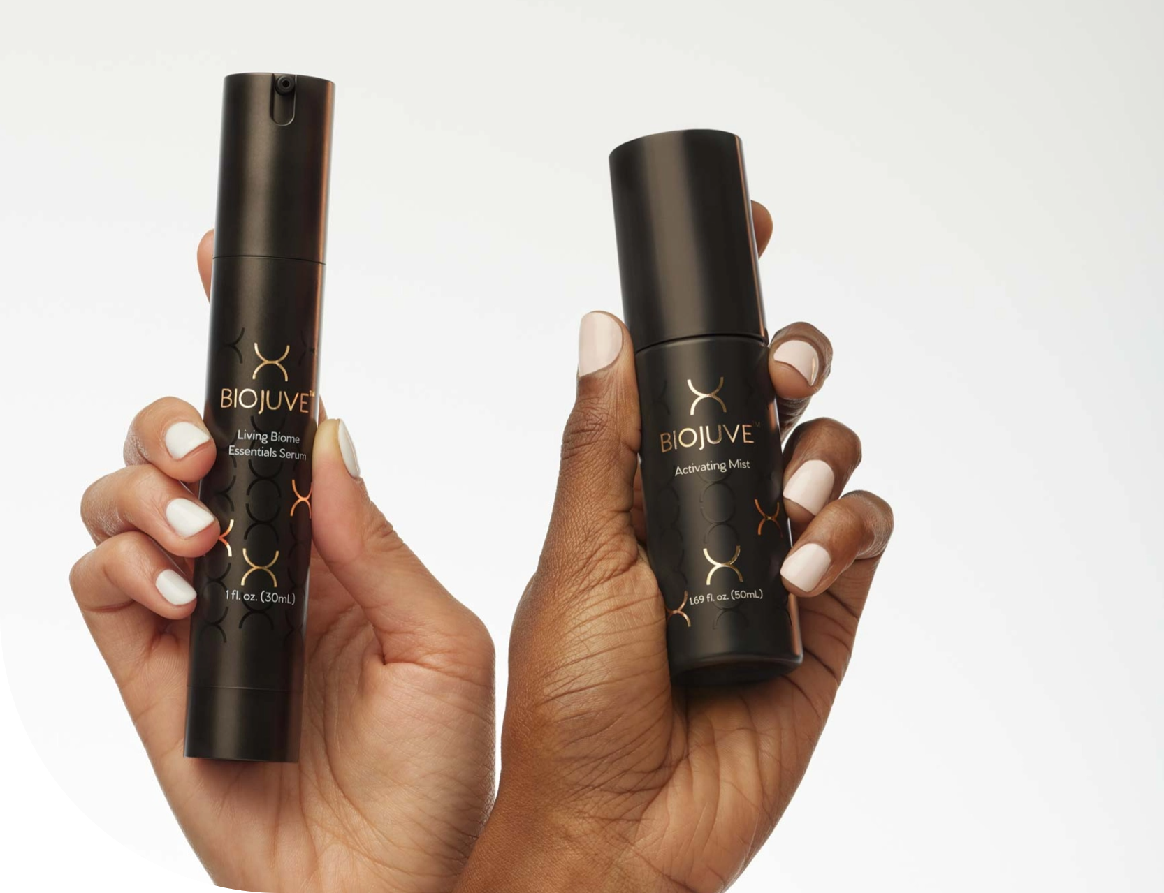 Biojuve products in hands